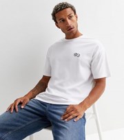New Look White Dice embroidered T-Shirt
